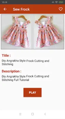 Baby Frock Cutting And Stitching Videos android App screenshot 0